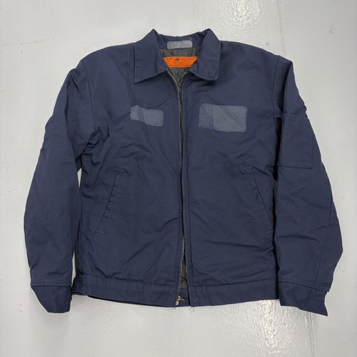 Vintage 70s Red Kap Blue Canvas Workwear Mechanics Jacket 1970s True Vintage