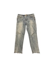 Democracy Jeans Womens 8 Blue Skinny Ankle Medium Wash Denim EUC Ab Technology