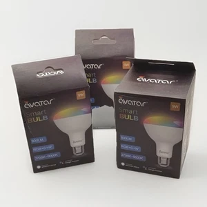 Avatar Controls Smart LED 10W Bulb Lot(3) Alexa Google Voice Control RGB+C+W New