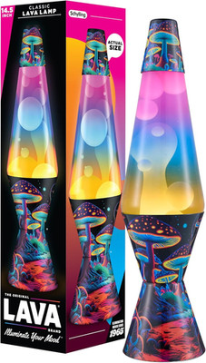 the Original Lamp - 14.5'' Trippy Shrooms   Classic Liquid Motion Lamp