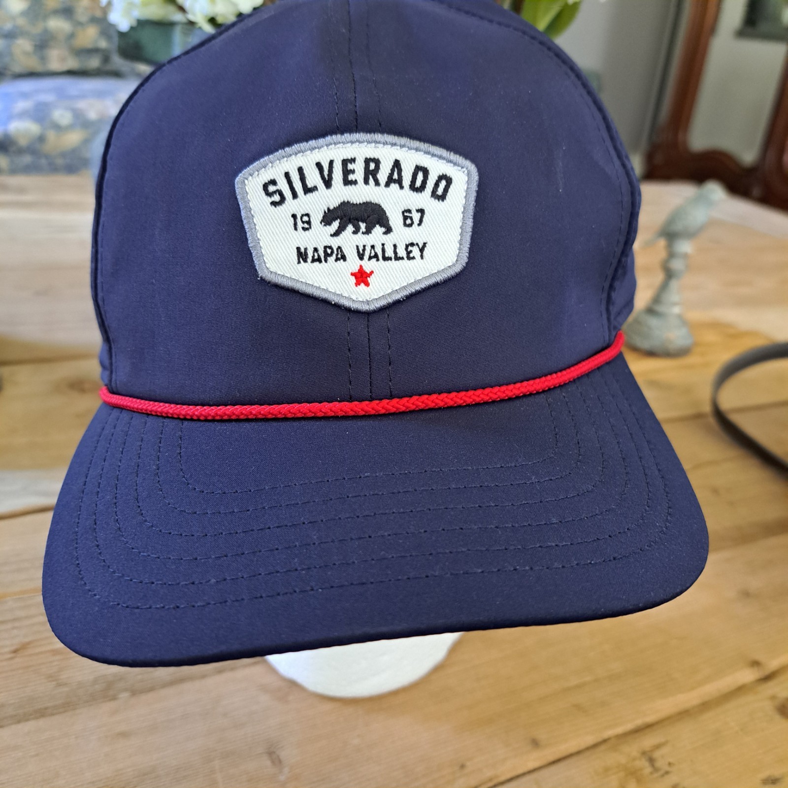 Silverado Golf Club  Resort Napa Valley Strapback Baseball Cap  Blue Adjustable