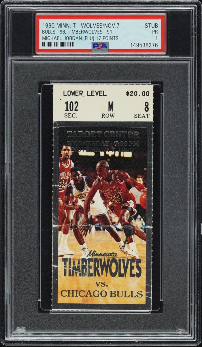 Basketball Chicago Bulls 1990 Vintage Sports Ticket Stubs for sale
