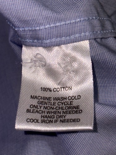 UNTUCKit Shirt Men's Small Blue Cotton Long Sleeve Button Up - Picture 10 of 10