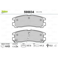 1X Bremsbelagsatz, Scheibenbremse Valeo 598834 Passend FüR Mitsubishi Proton