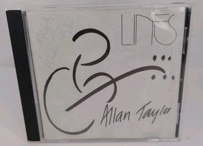 Allan Taylor Lines CD UK T 1988 CD. Signed on front T002