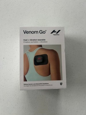 Hyperice Venom Go Körpermassagegerät Wärme und Vibration tragbar Schmerzlinderung schwarz
