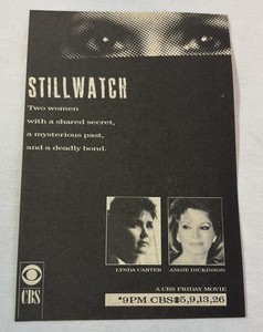 1988 CBS tv movie ad ~ STILLWATCH Lynda Carter, Angie Dickinson