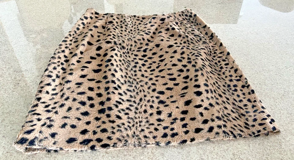 Falda Oscar by Oscar de La Renta imitación leopardo hasta la rodilla talla 10P Foto 4 de 4