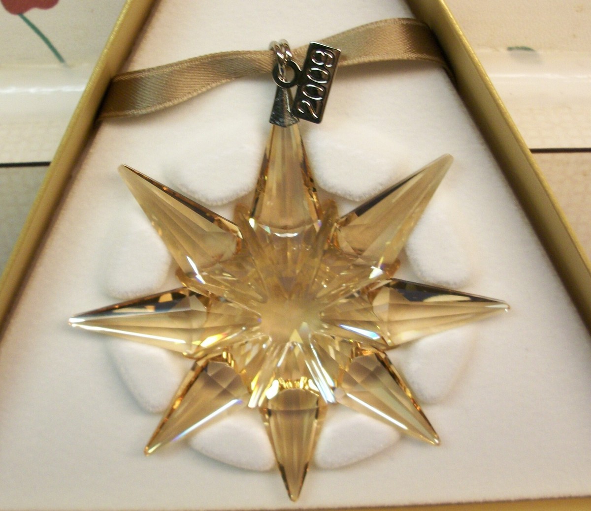 Swarovski 2009 Annual Ornament SCS Exclusive Golden Shadow Edition