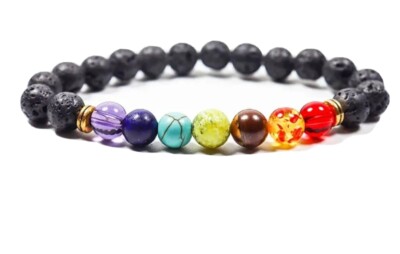 7 Chakra Armband Naturstein Heilkristall Armband