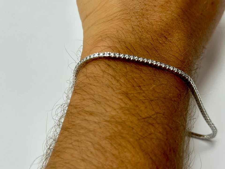 bracciale tennis oro e diamanti - Immagine 4 di 4