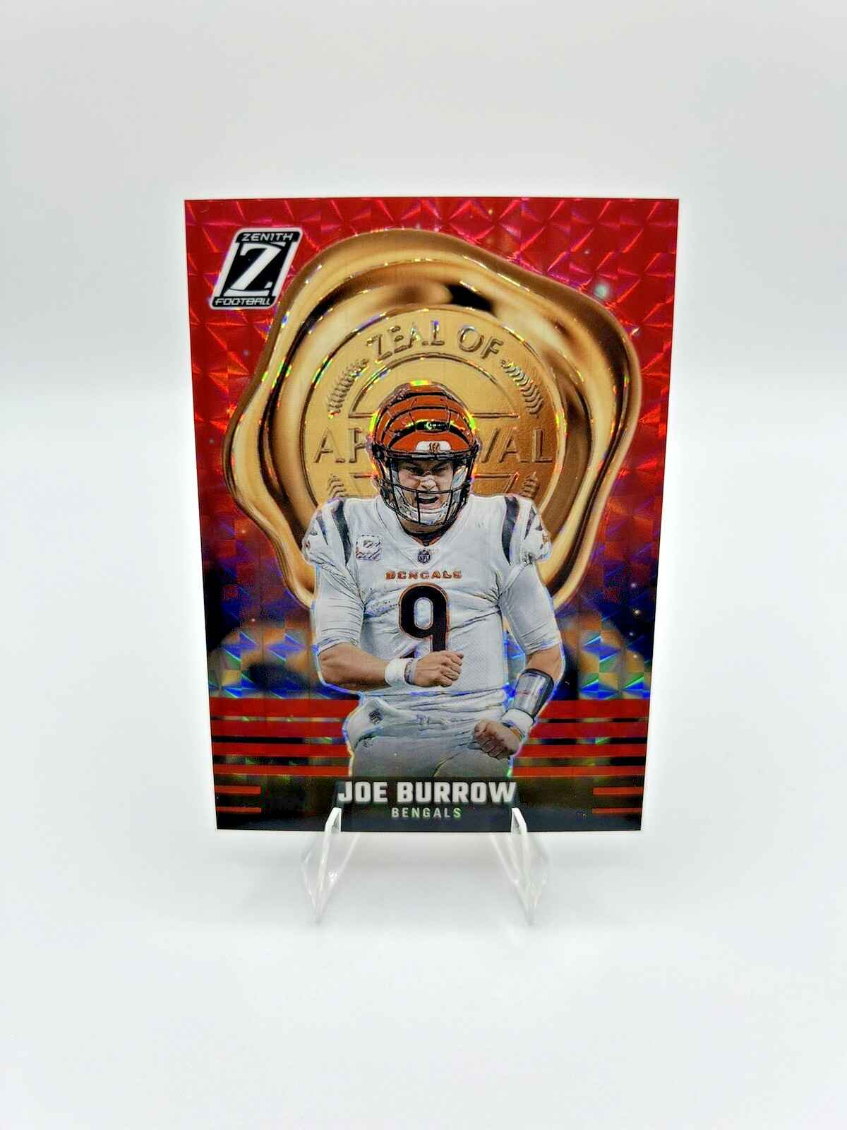 2023 Panini Zenith Joe Burrow #6 Zeal of Approval Red Cincinnati Bengals SP QB