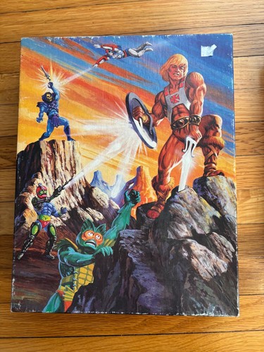 Lot of 3 Masters Of The Universe Puzzle 1984-1985 Complete Golden MOTU He Man - Picture 3 of 4