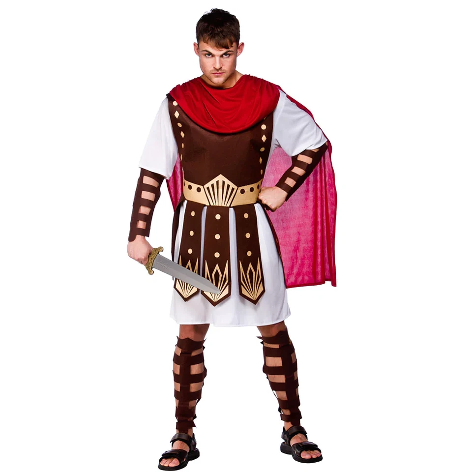 Costume De Gladiateur Romain Centurion Pour Adultes - Photo 3/3