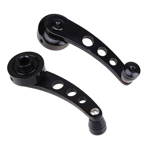 Pair Billet Aluminum Window Crank Handle Chrome For Hot Rod Chevy Ford Chrysler - Picture 13 of 16