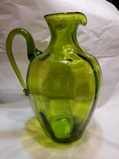 Blenko 6415 Olive Green Pitcher Joel Myers
