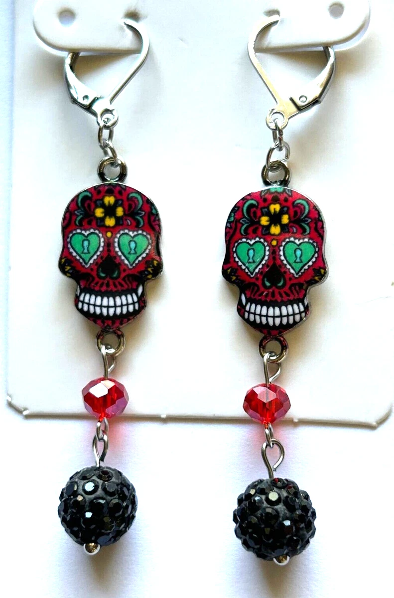 Dia de los muertos earrings hotsell