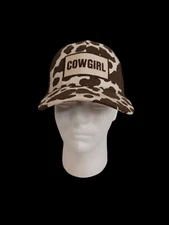 C.C Exclusives Women's Cotton Cowgirl Cow Animal Print Baseball Cap