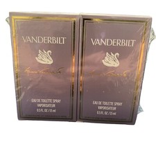 Vtg Gloria Vanderbilt EAU DE TOILETTE SPRAY 0.5oz Box Set 2 Bottles NEW SEALED
