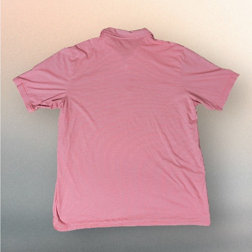 Polo Peter Millar 100% cotone Pima - gessati rossi e bianchi taglia XXL �� - Foto 7 di 10