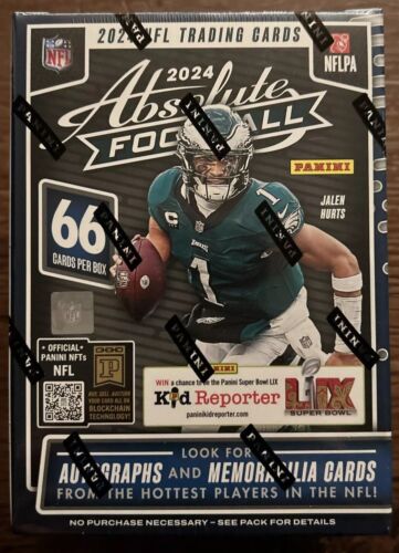 2024 Panini Absolute Football 6 Pack Factory Sealed Blaster Box 66 Cards Per Box