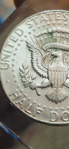 1969 D Kennedy Half Dollar 40% Silver Doubled Die Obverse - Picture 8 of 9