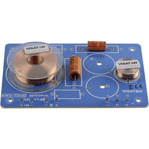 Filtre 3 Voies Visaton HW 3/120 NG - 8 Ohm - Pour Enceintes Hi-Fi - Composants De Qualité (bobines Cuivre, Condensateurs MKT)