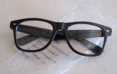 Jägermeister Party Nerd Brille Nerdbrille schwarz mit Schriftzug NEU mit OVP