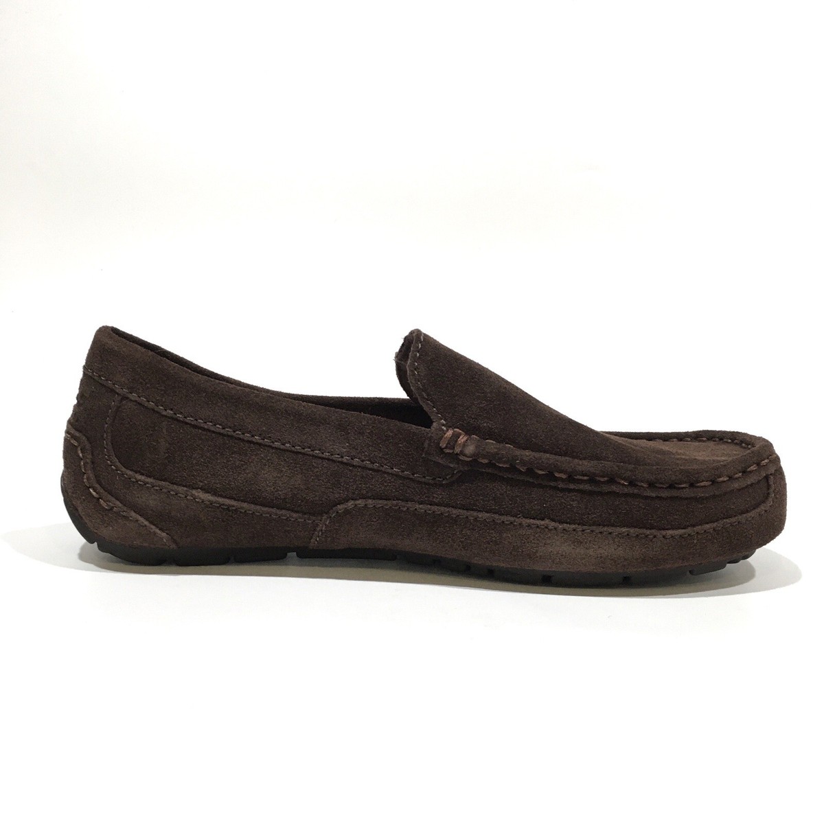 UGG Alder Men\'s Black Suede Slip-On Driving Loafers Size 17 NIB Moccasin Suede Men main image 4