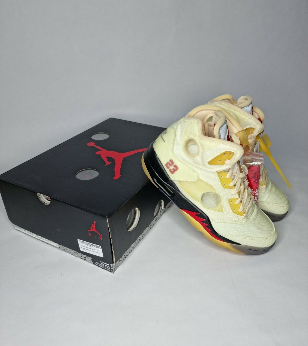 Off White x Nike Air Jordan 5 'Sail' UK9 US10 EU44