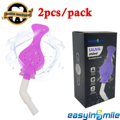 Dental Mouthpiece Isolation Adapter  Saliva Suction Tube Dryshield Isolite 2Pcs