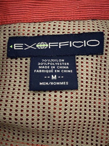 Exofficio Short Sleeve Metal Button Vented Fishing Shirt. Zip Pockets. Men's M. - Picture 5 of 8