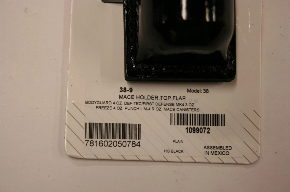 Mace Holder Safariland Duty 38-9 1.5in. X 6.5in. snap Flap fits DefTech Mk-4 3Oz - Изображение 2 из 4