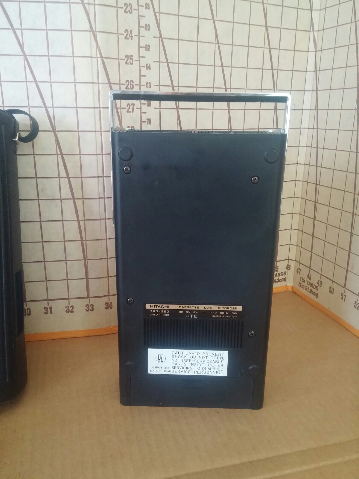 VINTAGE HITACHI TRQ290 PORTABLE CASSETTE PLAYER RECORDER WITH CARRY CASE & MIC eBay