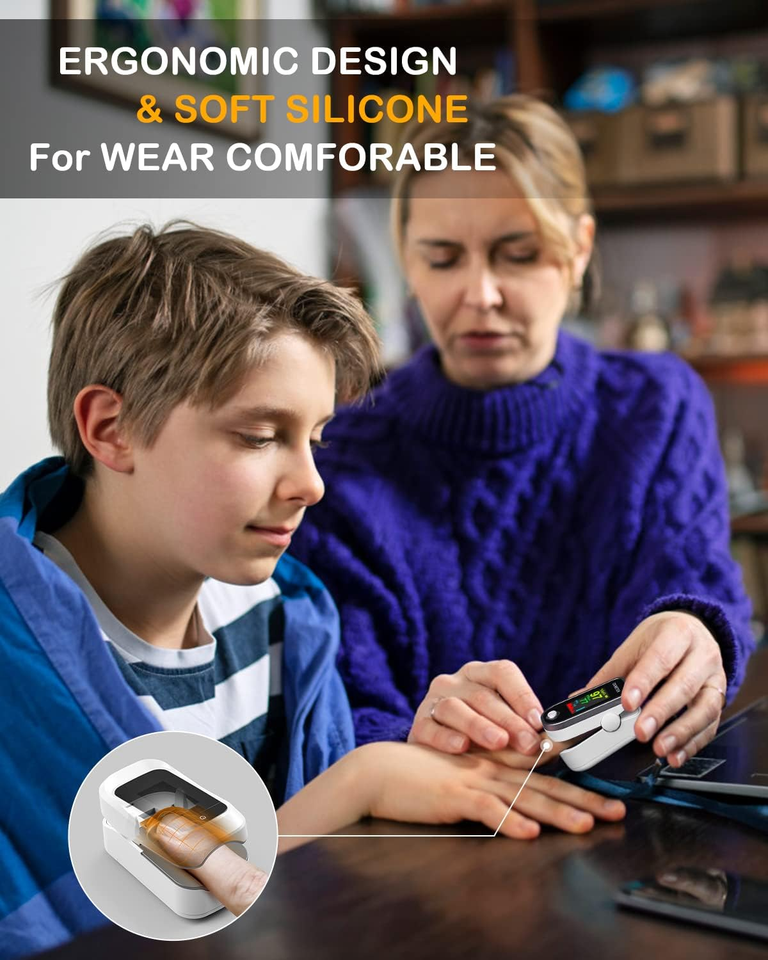 Pulse Oximeter Fingertip - Oxygen Meter Finger Pulse Oximeter - Blood ...