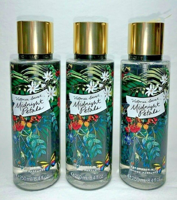 3 Midnight Petals Fragrance Mist Victoria's Secret 8.4 Oz eBay