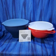 Tupperware WOW Pop Microwave Popcorn Maker with Red 12c Thatsa Bowl NEW