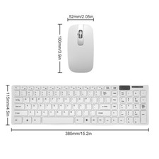 Slim Wireless Keyboard And Mouse Combo Plug And Play Receiver For Laptop Mac