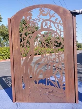 Contemporary modern metal gate, Modern Metal Gate, Custom size Art Pedestrian