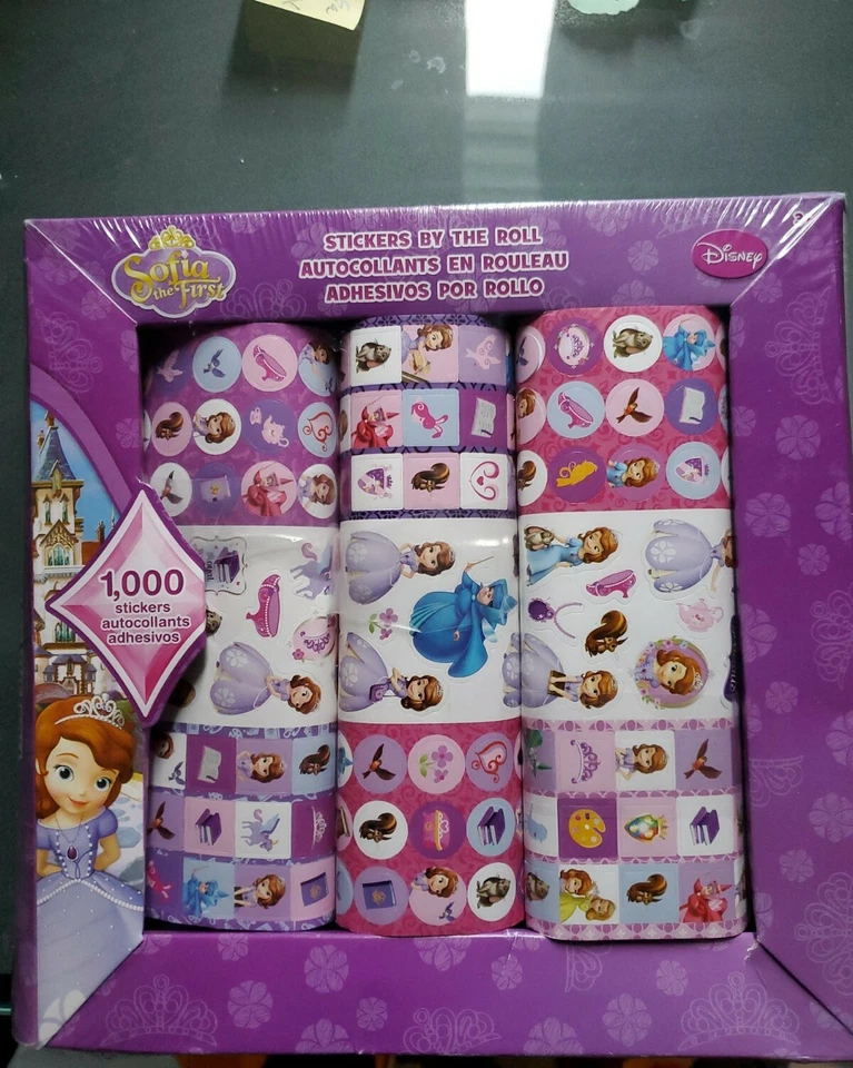 Disney Sofía las Primeras 1000 Pegatinas por Rollo Fiesta Favor Suministros Artesanías Nuevo Foto 2 de 4