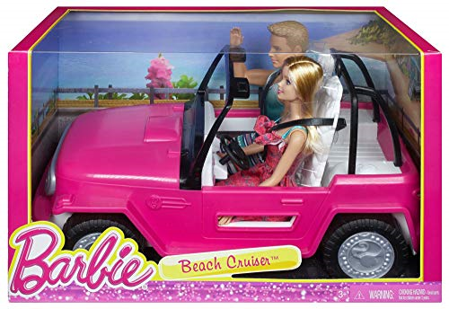 barbie beach cruiser vehicle with dolls