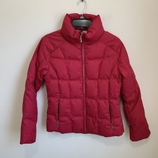 Fera Danielle Ski Jacket Duck Down Pink Thermo Womens Size 6 Euc Warm Zip Pocket
