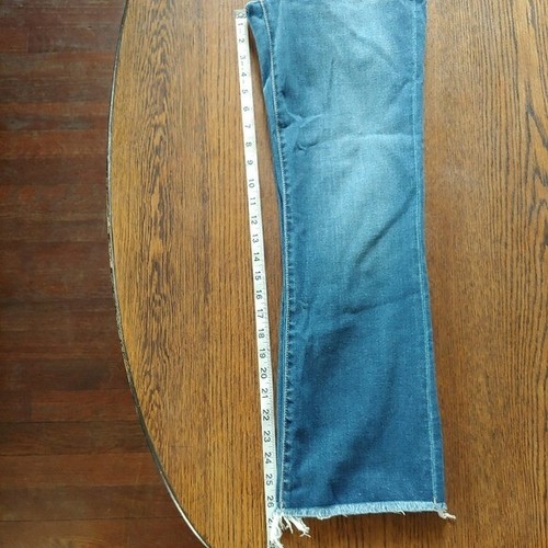 Arizona Jean Company High rise Kick flare jeans raw hem junior's size 3 NEW TAGS - Picture 9 of 13