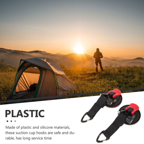 2 Pcs Car Tent Hook Suction Cup Hooks Heavy Duty Rv Accessories Travel - Picture 7 of 12
