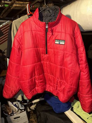 RALPH LAUREN POLO SPORT REVERSIBLE RED BLACK PUFFER JACKET Anorak