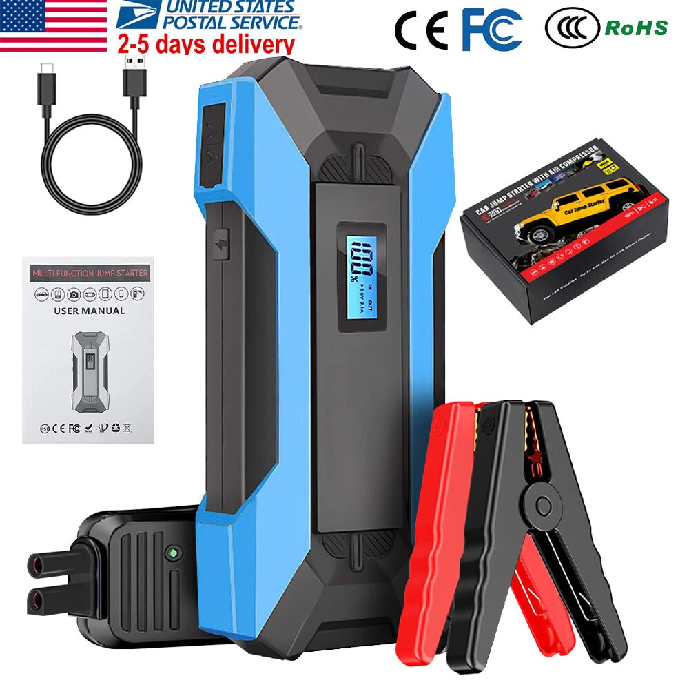 99000mAh Portable Car Jump Starter Booster Jumper Box Power Bank Battery Charger