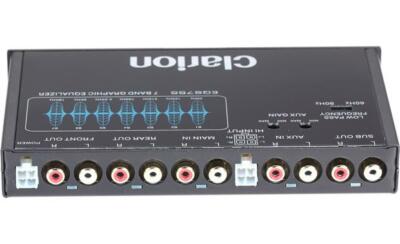 Clarion EQS744 7-Band Car Graphic Equalizer - Black for sale