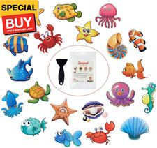 Non Slip Bathtub Stickers, 20 Large Sea Adhesive Kids anti Slip Decal Threads fo