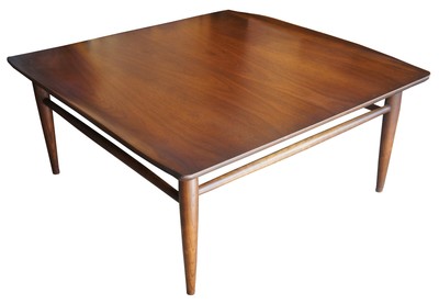 Basset Furniture Mid Century Modern Cocktail Corner Coffee Table