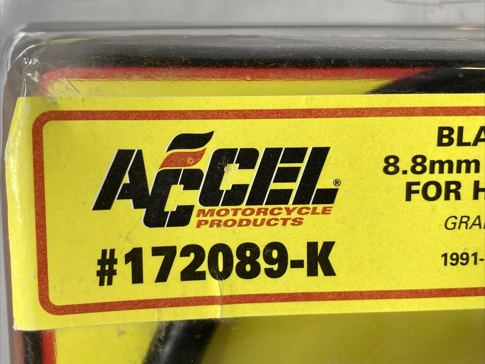 Accel - 172089K - Juego de cables de bujía de ajuste personalizado 8,8, 91-99 Softail Harley Nuevo de Lote Antiguo Foto 4 de 4